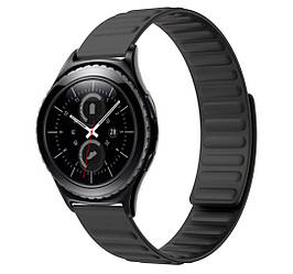 Силіконовий магнітний ремінець Primolux Magnet для годинника Samsung Gear S2 Classic SM-R732 / SM-R735 - Black