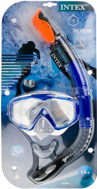 Набір 2 в 1 для плавання, маска для дайвінгу Intex Aqua Sport 14+ 55962