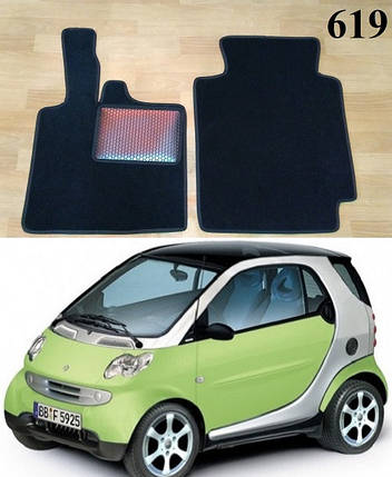 Ворсові килимки на Smart Fortwo 1 '98-07, фото 2