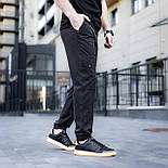 Чоловічі спортивні штани Pobedov "Vershyna" весна-літо-осінь чорні Туреччина. Живе фото, фото 4