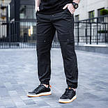 Чоловічі спортивні штани Pobedov "Vershyna" весна-літо-осінь чорні Туреччина. Живе фото, фото 5