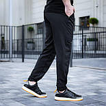 Чоловічі спортивні штани Pobedov "Vershyna" весна-літо-осінь чорні Туреччина. Живе фото, фото 6