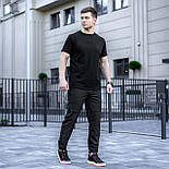 Чоловічі спортивні штани Pobedov "Vershyna" весна-літо-осінь чорні Туреччина. Живе фото, фото 3