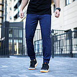 Чоловічі спортивні штани Pobedov "Vershyna" весна-літо-осінь сині Туреччина. Живе фото, фото 6