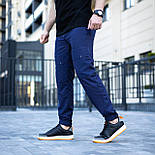 Чоловічі спортивні штани Pobedov "Vershyna" весна-літо-осінь сині Туреччина. Живе фото, фото 5