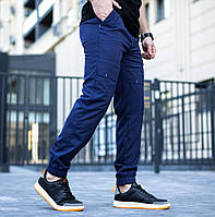 Мужские спортивные штаны/брюки Pobedov "Vershyna" весна-лето-осень синие Турция. Живое фото