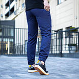 Чоловічі спортивні штани Pobedov "Vershyna" весна-літо-осінь сині Туреччина. Живе фото, фото 3