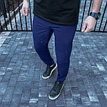 Чоловічі спортивні штани Pobedov "Vershyna" весна-літо-осінь сині Туреччина. Живе фото, фото 2