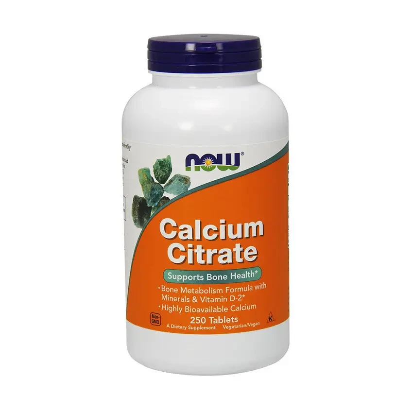 Вітаміни для кісткової системи NOW Calcium Citrate (250 tabs)