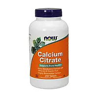 Вітаміни для кісткової системи NOW Calcium Citrate (250 tabs)