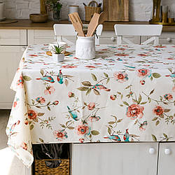 Скатертина з тефлоновим покриттям "Весна пудра" 1.2м х 1.8м