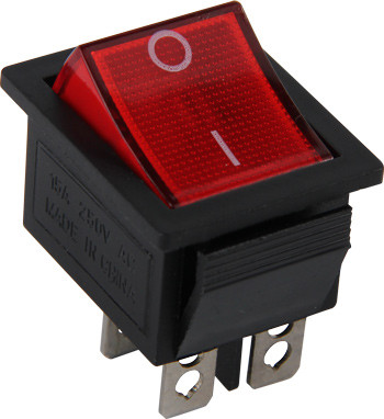 Перемикач клавішний e.switch.key.04, 4 pin, з індикацією, фото 1