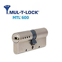 Цилиндр MTL 600 80мм 35x45 (ключ/ключ) язычок никель сатин 3 ключа