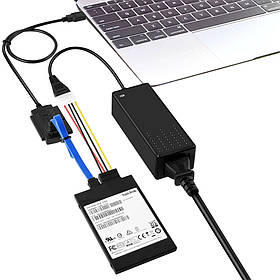 Перехідник USB-SATA IDE 2.5/3.5 R-Driver III DC5760 з контролером та блоком живлення (3_00423)