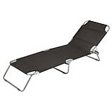 Ліжко розкладне Bo-Camp Sun Lounger 3 Positions Anthracite (1304480), фото 2