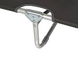 Ліжко розкладне Bo-Camp Sun Lounger 3 Positions Anthracite (1304480), фото 6