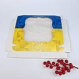 Коробка для подарунка, 200*200*30 мм, з вікном, "Узор", фото 2