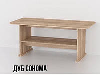 Столик журнальный, кофейный столик, стол журнальный c полкой КЖ-331 Дуб Сонома