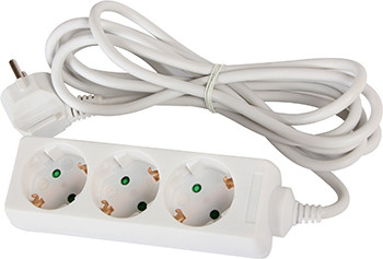 Подовжувач e.es.3.1.5.z.b 3 гнізда, 1.5м, з з/к, baby protect