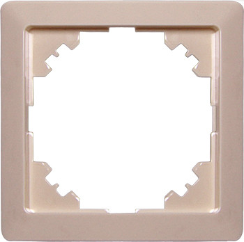 Рамка e.lux.10024L.1.fr.ivory 1-містна, "слонова кістка", фото 1