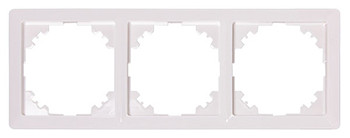 Рамка e.lux.10064L.3.fr.white 3-містна, біла, фото 1