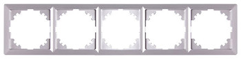 Рамка e.lux.10104L.5.fr.aluminium 5-містна , "алюміній", фото 1