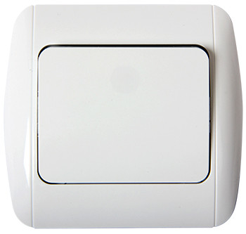 Вимикач e.install.stand.811/2  сходовий з рамкою, фото 1