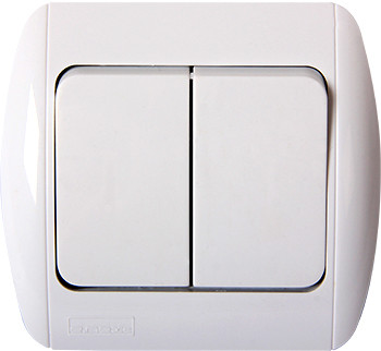 Вимикач e.install.stand.812 двоклавішний, фото 1