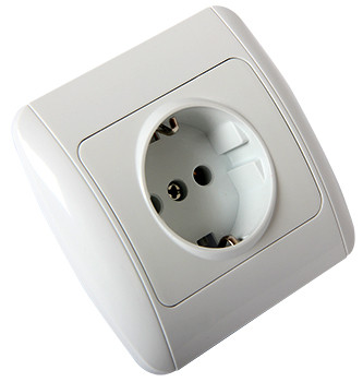 Розетка e.install.stand.810 з з/к з рамкою, фото 1