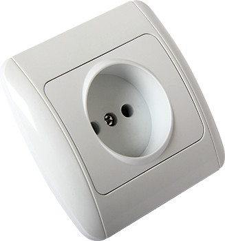 Розетка e.install.stand.813 без з/к з рамкою, фото 1