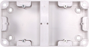 Коробка установочна подвійна, зовнішній монтаж 220В, фото 1