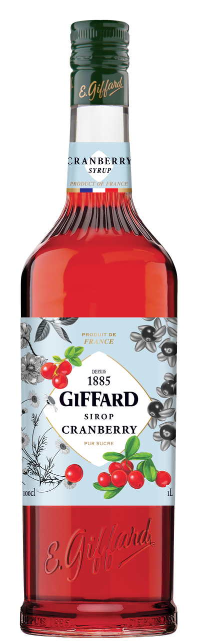 Сироп GIFFARD CRANBERRY з журавлини 1л