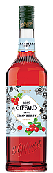 Сироп GIFFARD CRANBERRY з журавлини 1л