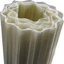 Прозорий гофрований шифер Для Тепліц і навісів, 0,6 мм у Рулонах безбарвний, пластиковий шифер, фото 3