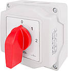 Пакетний перемикач LK25/4.322-ОВ/45 в корпусі, 0-1-2, 25А, IP44