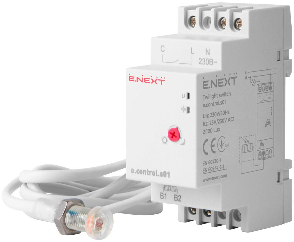 Реле сутінкове e.control.s01 з зовнішнім датчиком, фото 1