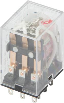 Реле проміжне e.control.p536L з Led індикацією 5А, 3 групи контактів, котушка 230В АC