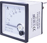 Амперметр щитовий e.meter72.a100.dir АС 100A пряме вмикання 72х72мм