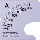 Шкала до амперметра щитового e.meter72.a 1000.scale АС 1000x72м