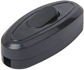 Перемикач світла e.switch wires.6A.black, 6А, чорний Takel