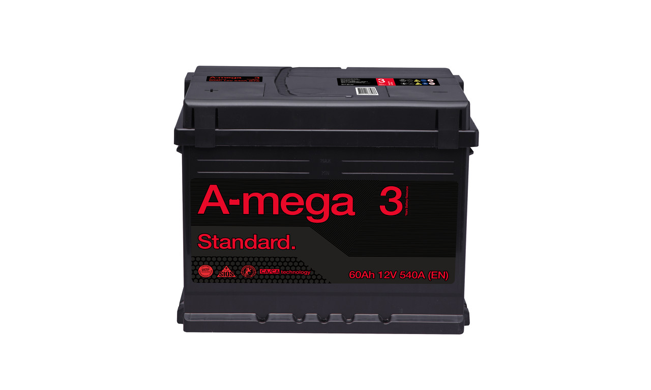 Акумулятор A-mega стандартний 62 ампер