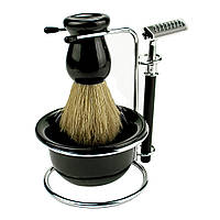 Набір для гоління (набір для барбера, для перукаря, barber, пензлик помазок, бритва)