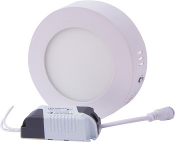 Світильник світлодіодний накладний e.LED.MP.Round.S.6.4500. коло, 6Вт, 4500К, 420Лм