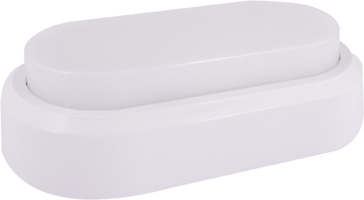 Світильник світлодіодний вологозахищений e.LED.oval.12.4500.white, 12Вт, 4500К, IP54, білий