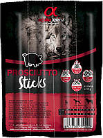 Лакомства для собак Alpha Spirit Sticks полувлажные беззерновые палочки с прошутто 4 шт х10 г (as5101405)