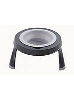 Миска для тварин Dexas Single Elevated Feeder на складній підставці 960 мл сірий (PW140432429)