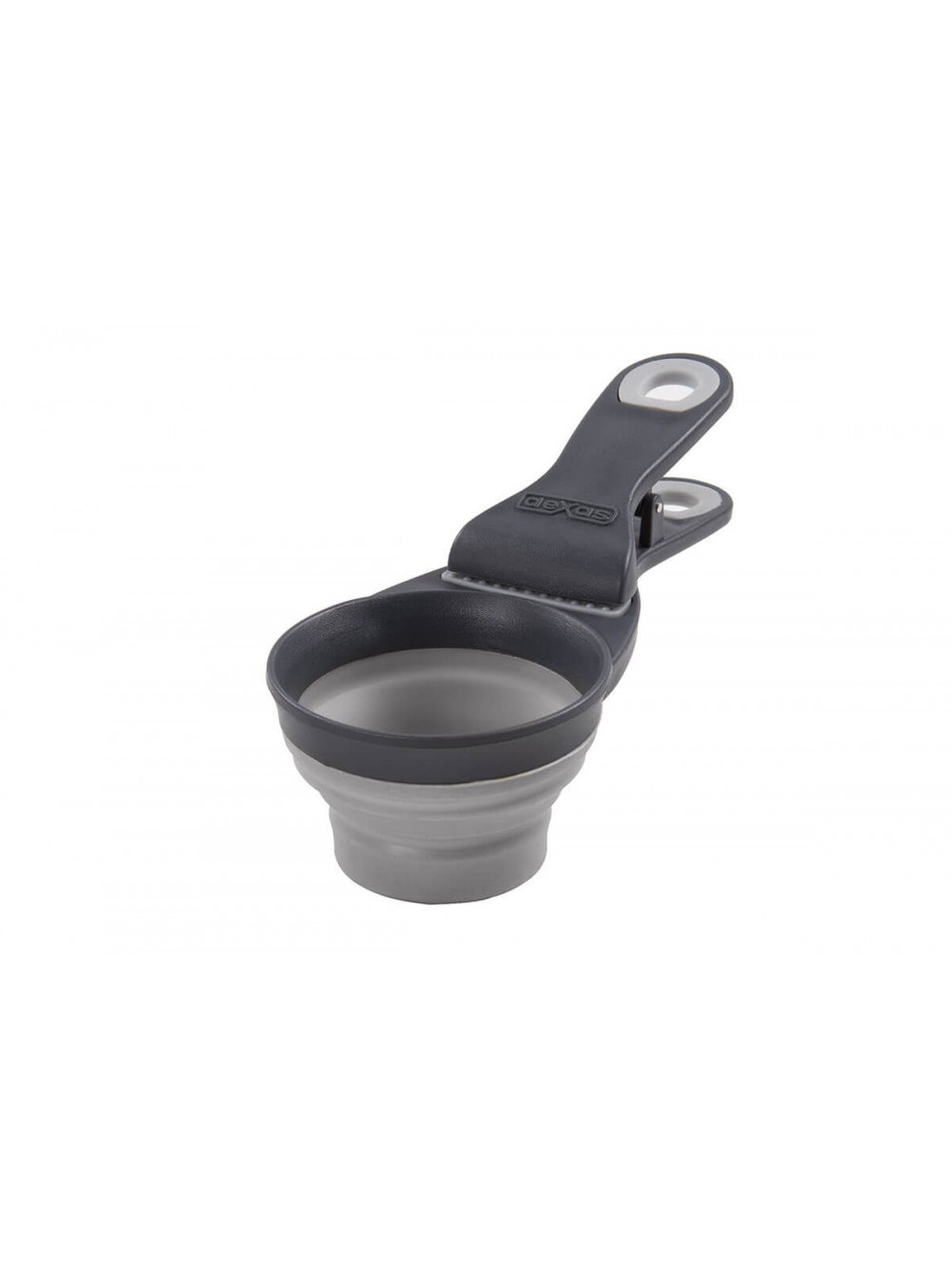 Мірна склянка для корму Dexas Collapsible KlipScoop складана на кліпсі 120 мл Сірий (PW650432429), фото 1