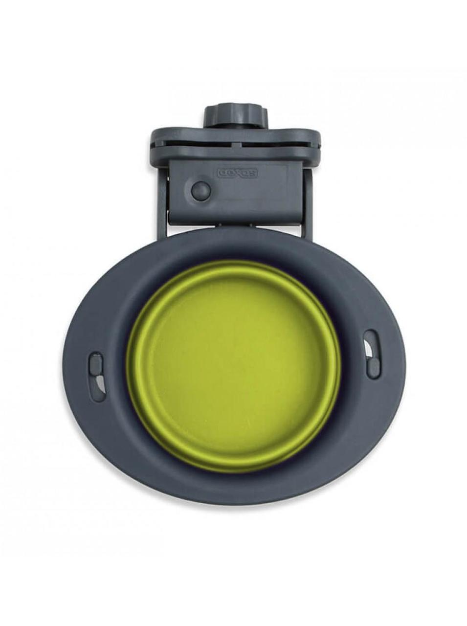 Миска складана для собак Dexas Collapsible Kennel Bowl з кріпленням на клітку 240 мл Салатовий (dx30702)