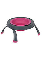 Миска для тварин Dexas Single Elevated Feeder на складній підставці 360 мл пурпурний (PW1304322405)