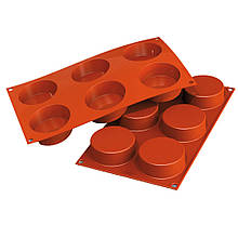 Силіконова форма для десертів CYLINDERS 103,5 мл Silikomart (SF205)